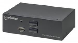 Manhattan Kvm Switch 2-Port DisplayPort 4Ka60Hz - Kvm Switch - 2-port
